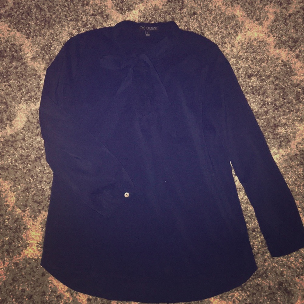 Deep navy colored blouse